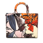 Large Canvas Floral Graffiti Lady Dior